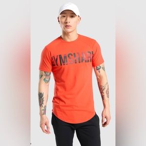 Gymshark Bold T-Shirt in Orange/Camo
